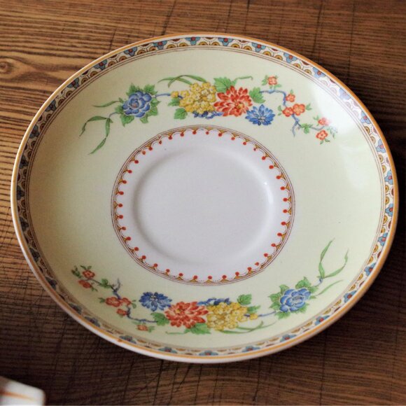 Myott Royal Crown China Teacup and Saucer, Cortez Pattern, Art Deco Cup n Saucer - Picture 3 of 5